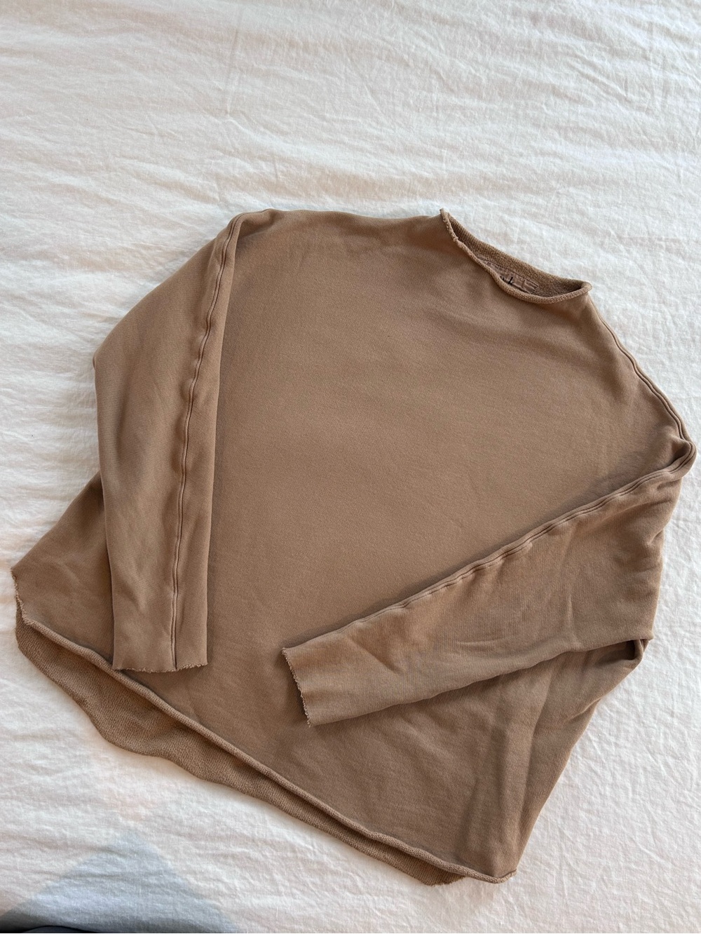 Frank & Eileen Effie Funnel Neck Capelet Tan Camel ~ Size XS - Picture 4 of 5